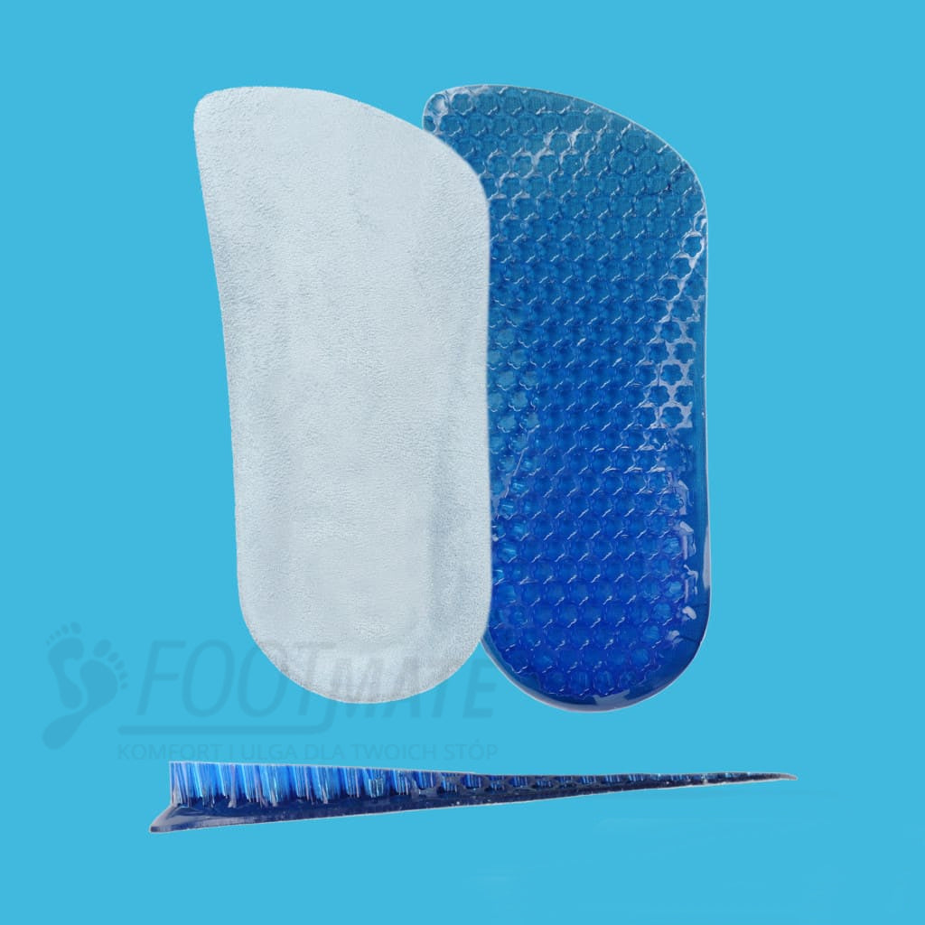 Геловые подпяточники для коррекции разницы длины ног FootMate G035, 15 мм