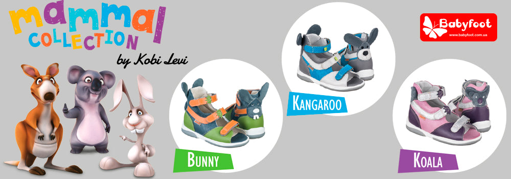 New! Mammal Collection - Ортопедичні босоніжки для дітей: Bunny, Kangaroo, Koala