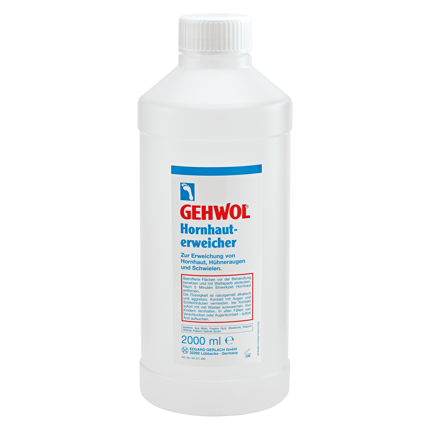 Водный размягчитель загрубевшей кожи Callus Softener Gehwol 2000 мл