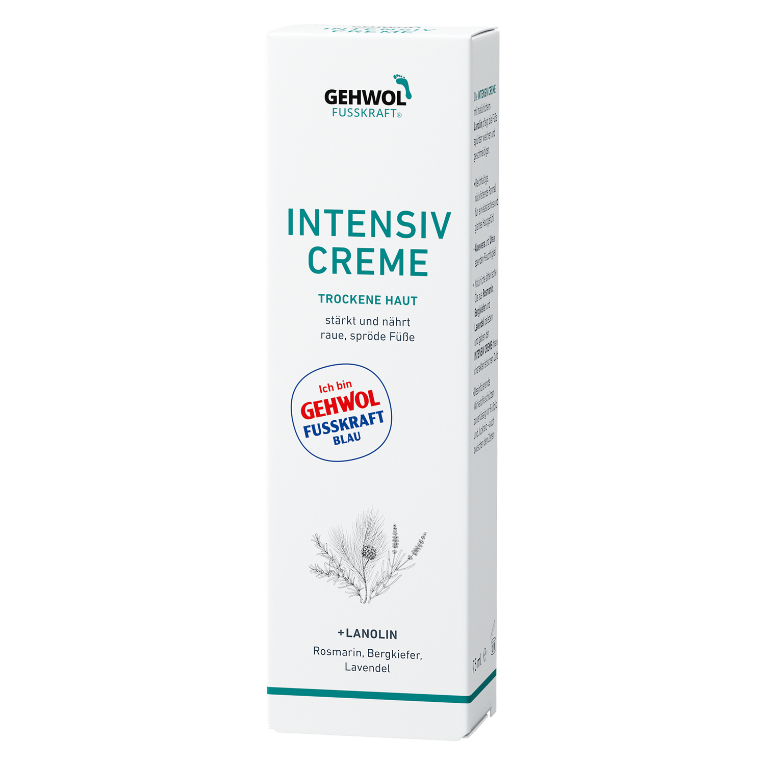 Голубой бальзам для ног Fusskraft Intensive Cream Gehwol 125 мл