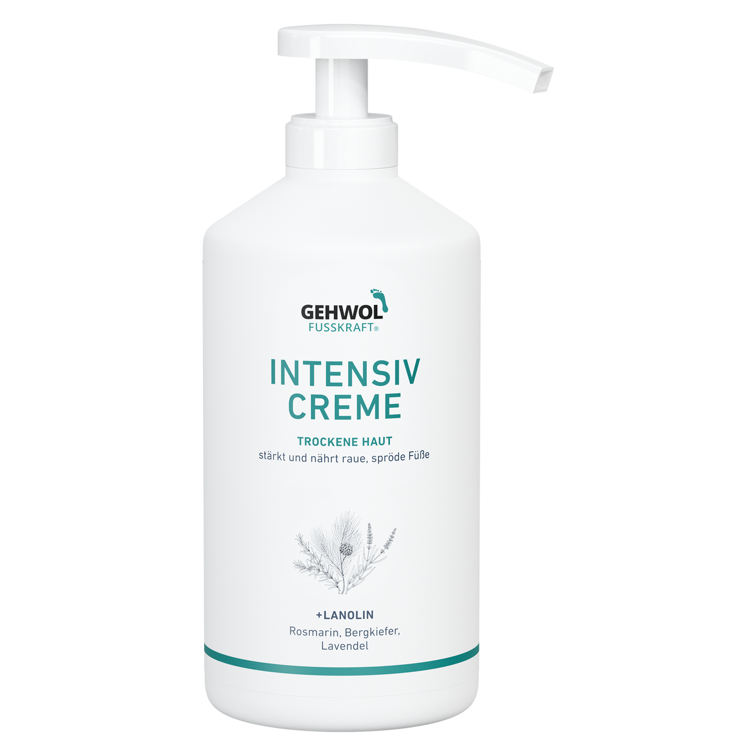 Голубой бальзам для ног Fusskraft Intensive Cream Gehwol 500 мл