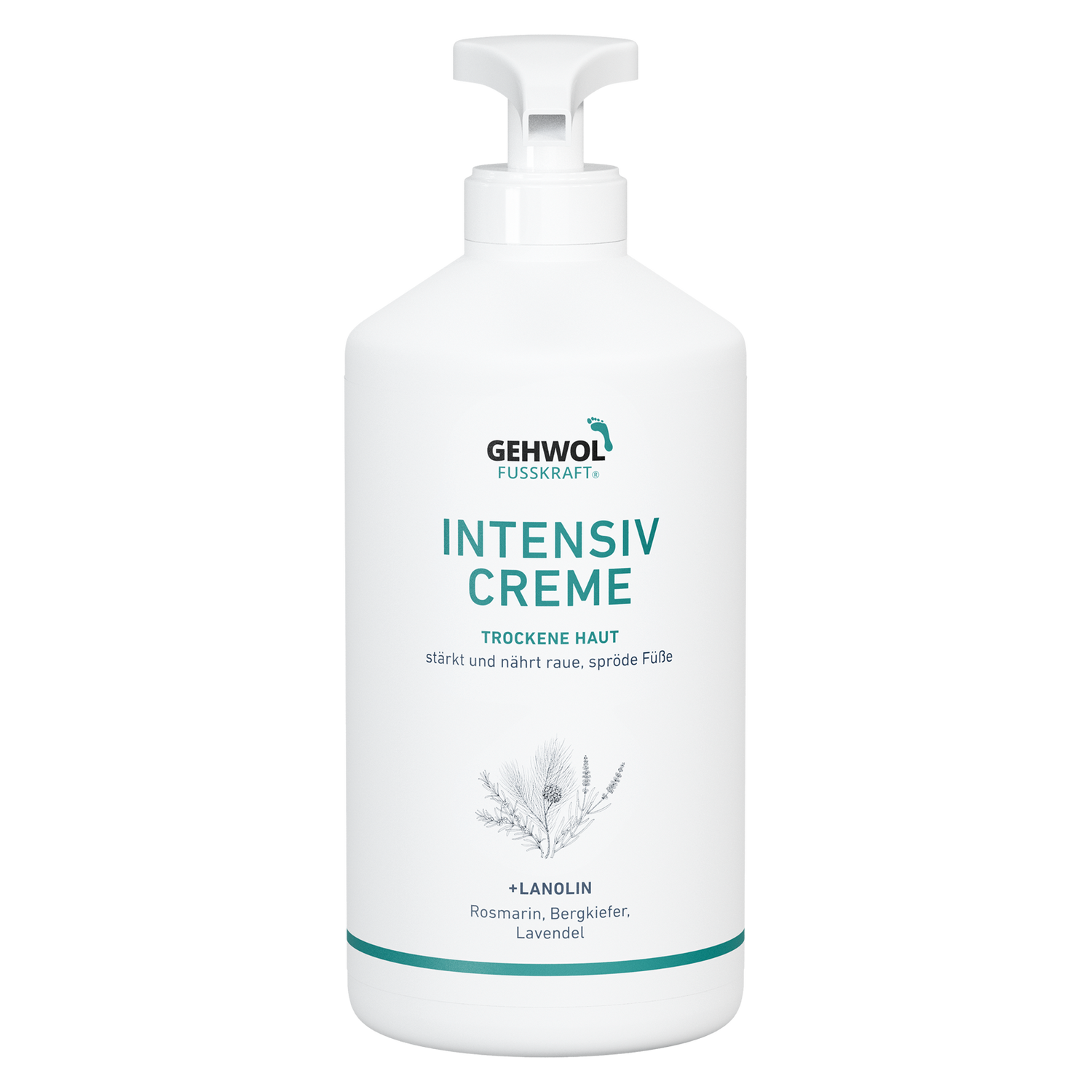 Голубой бальзам для ног Fusskraft Intensive Cream Gehwol 500 мл