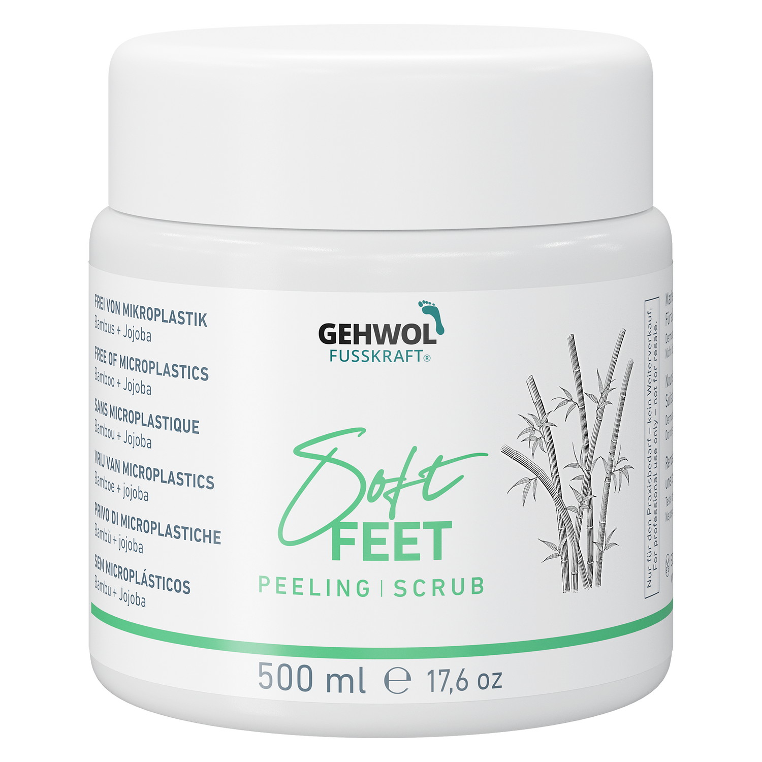 Пилинг Бамбук и Жожоба Fusskraft Soft Feet Scrub Gehwol 500 мл