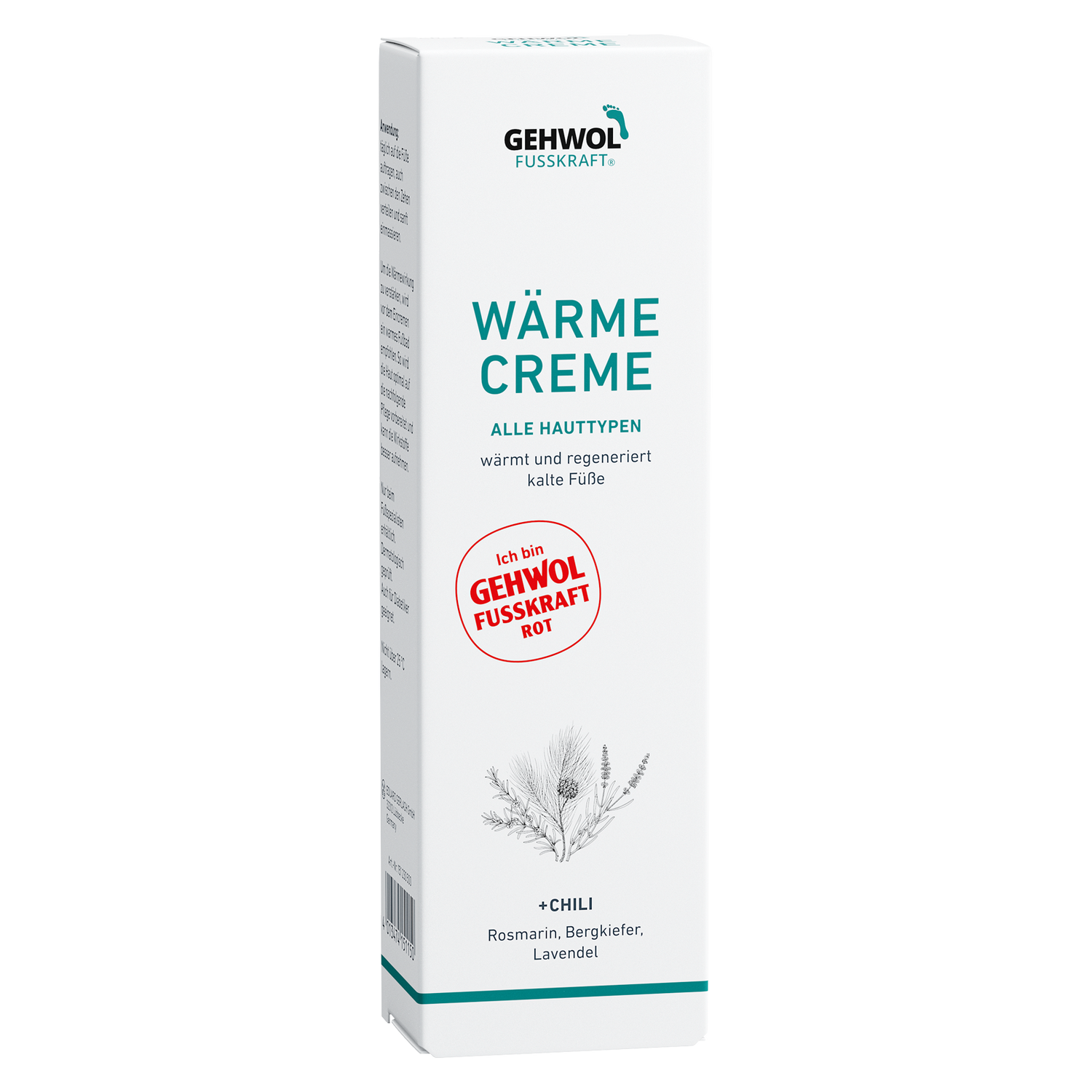 Красный бальзам для сухой кожи ног Fusskraft Warming Cream Gehwol 75 мл
