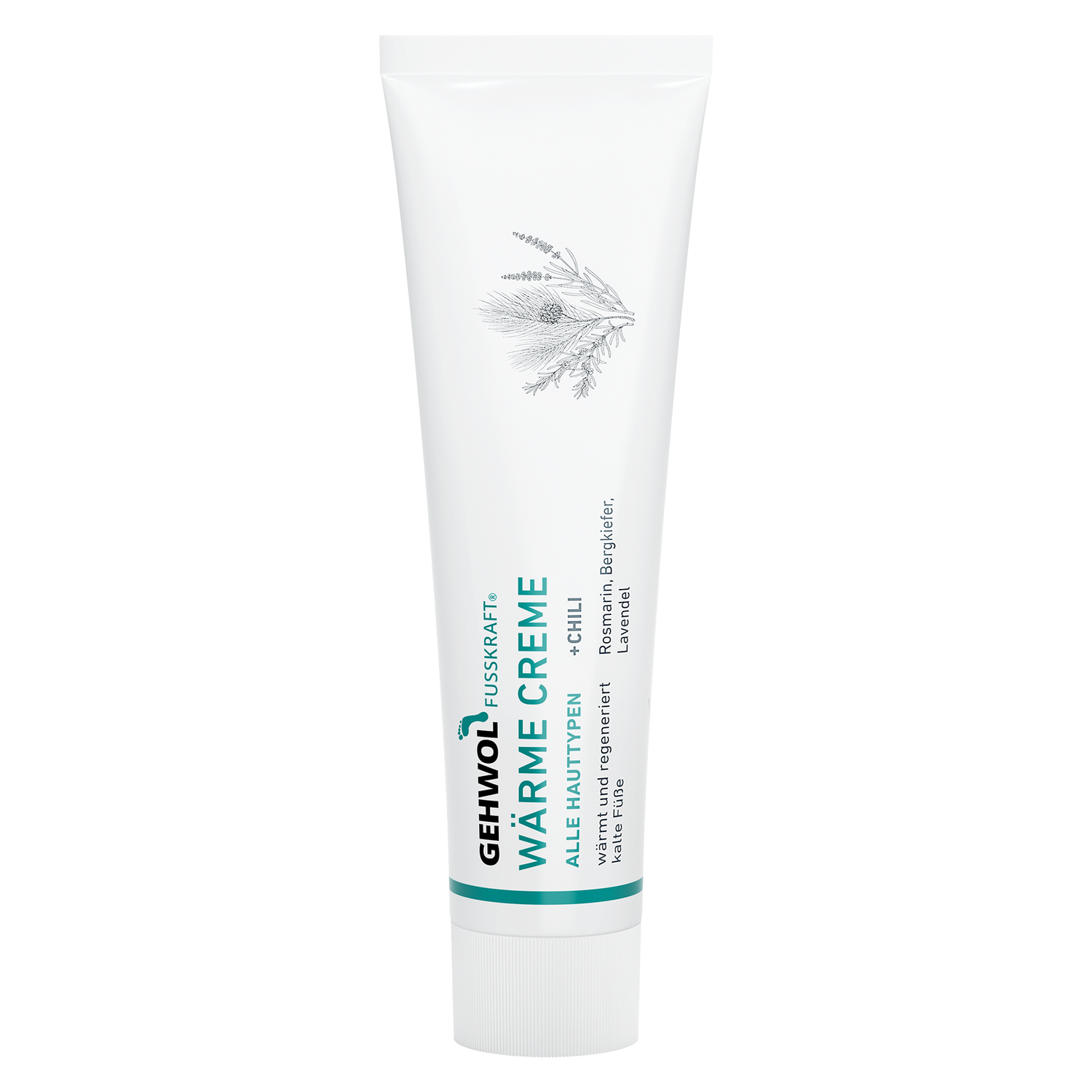 Красный бальзам для сухой кожи ног Fusskraft Warming Cream Gehwol 125 мл