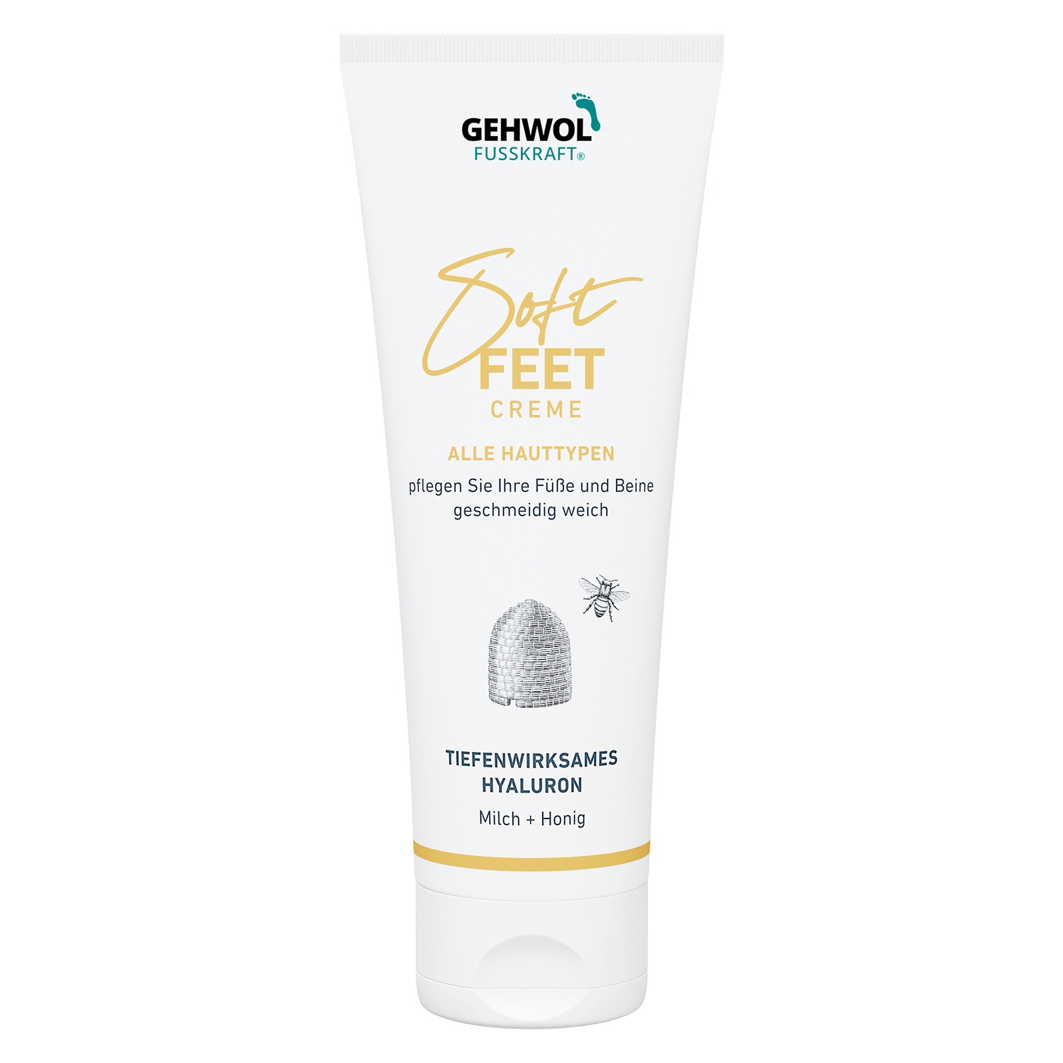 Шелковый крем для ног молоко и мед Soft Feet Gehwol 125 мл