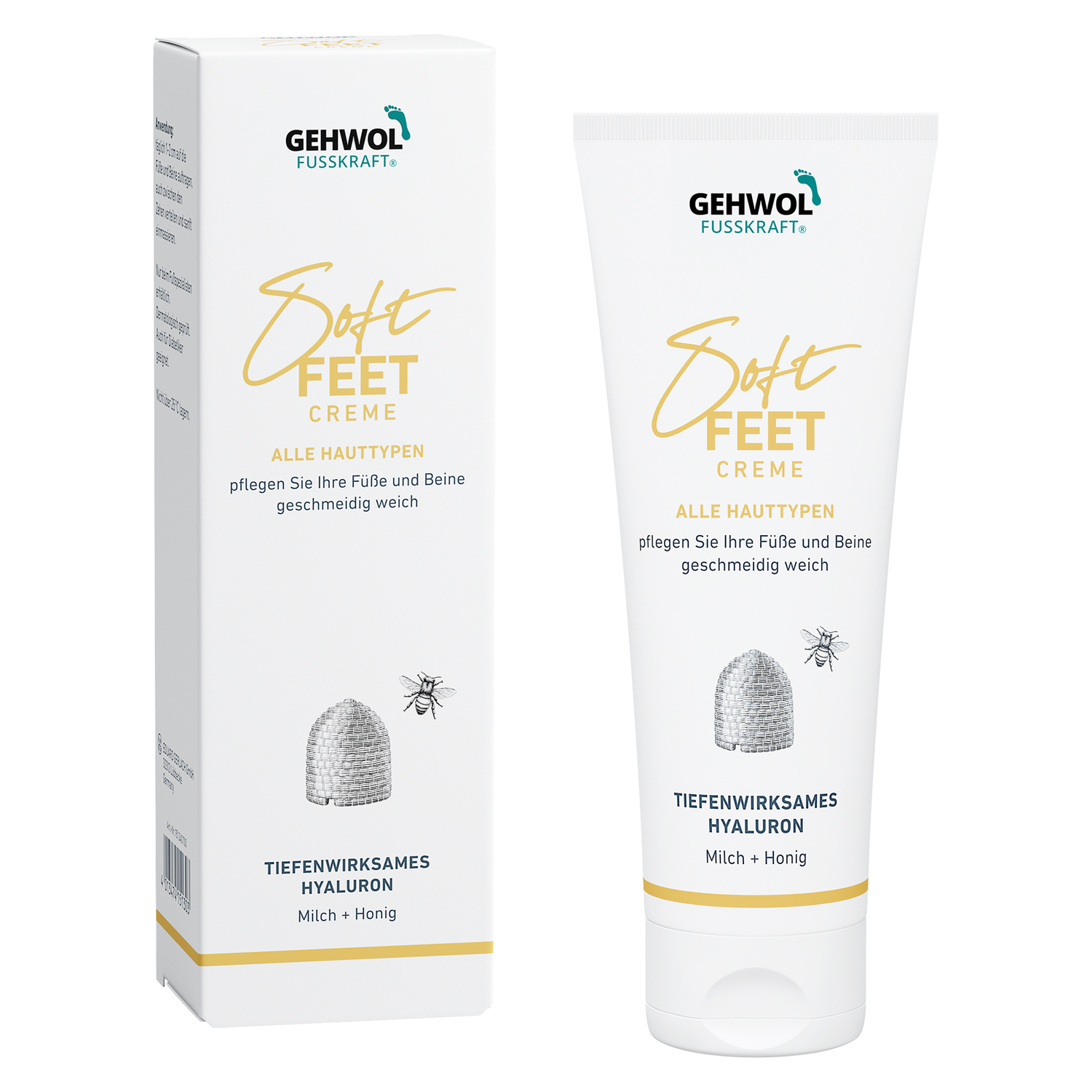 Шелковый крем для ног молоко и мед Soft Feet Gehwol 125 мл