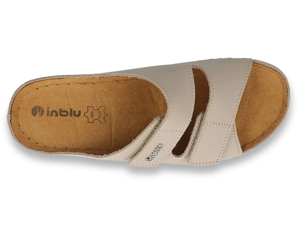 Шлепанцы женские диабетические INBLU 158D104 бежевые