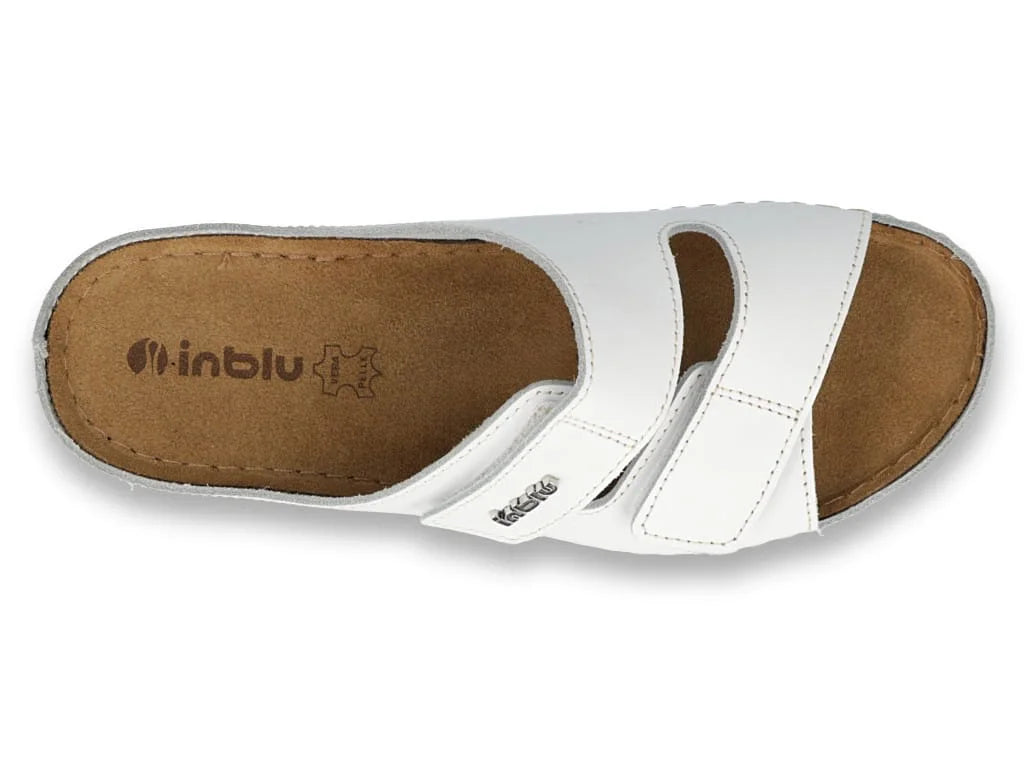 Шлепанцы женские диабетические INBLU 158D107 белые