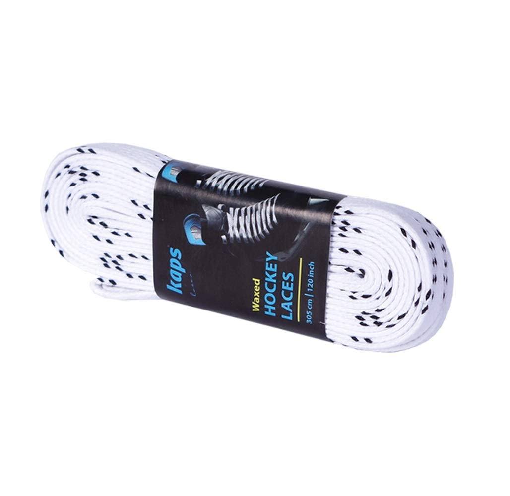 Шнурки для хоккейных коньков вощеные Kaps Hockey Laces белые