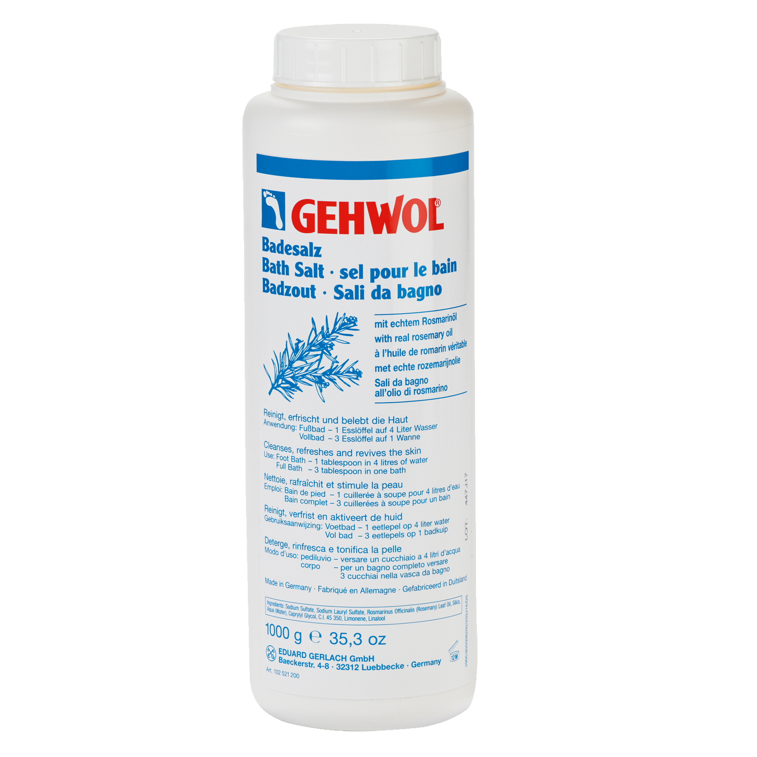 Соль для ванны Bath Salt Gehwol 1000 г