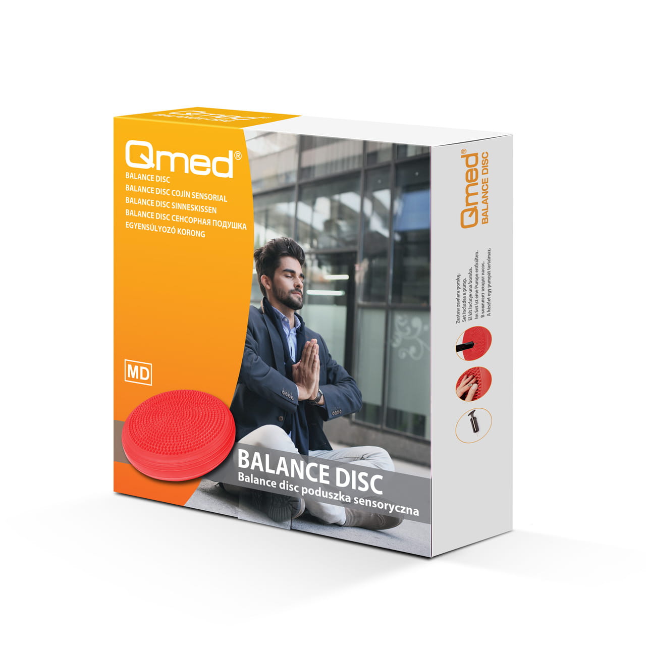 Баланс-диск (масажна подушка) Qmed Balance Disc червоний