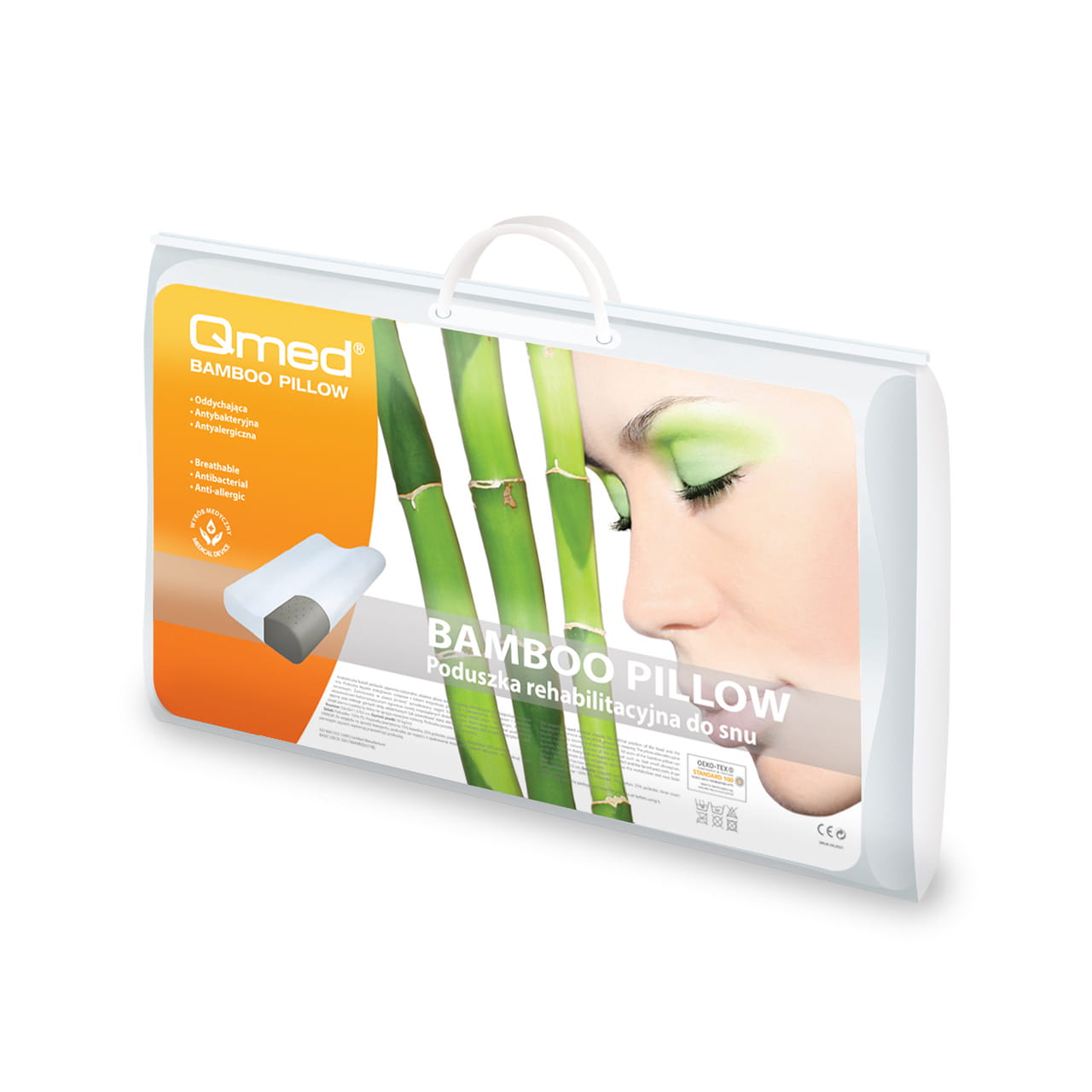 Бамбукова ортопедична подушка Qmed Bamboo Pillow