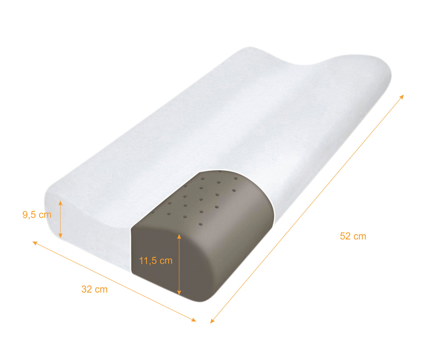 Бамбукова ортопедична подушка Qmed Bamboo Pillow