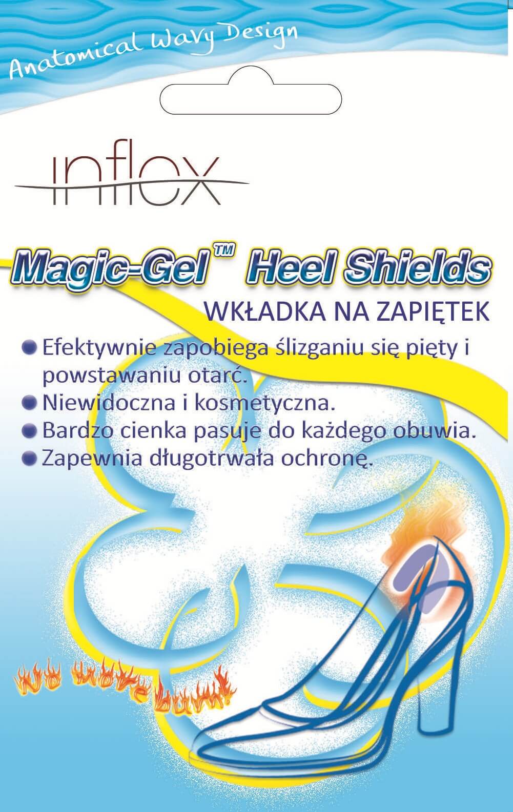 Гелевые наклейки на задник обуви Heel shield I103