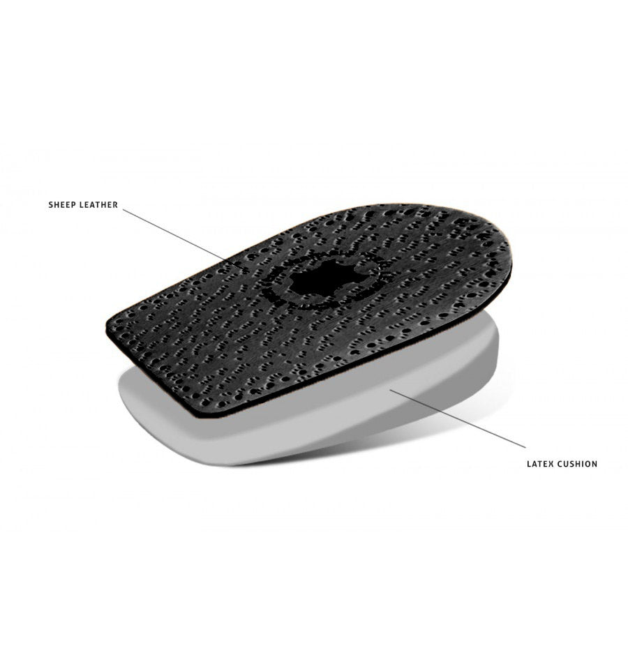 Кожаные подпяточники на латексной основе, черные Elflex Black