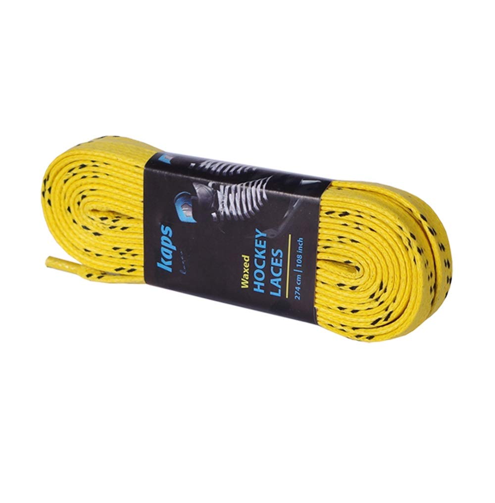 Шнурки для хоккейных коньков вощеные, белые Kaps Hockey Laces