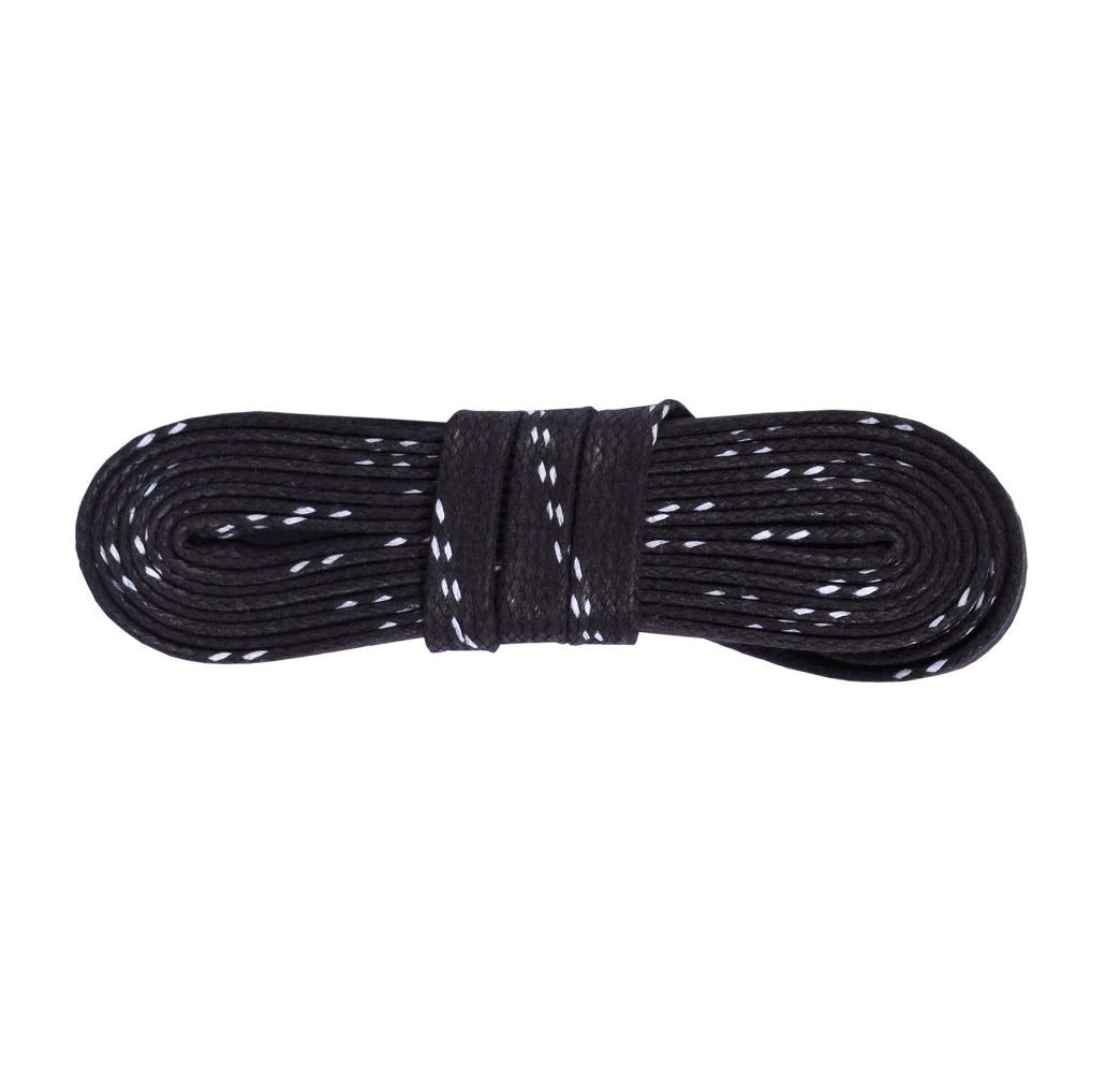 Шнурки для хоккейных коньков вощеные Kaps Hockey Laces черные