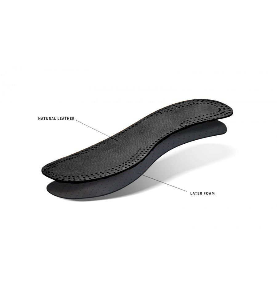 Кожаные стельки для обуви, черные Kaps Leather Carbon Black
