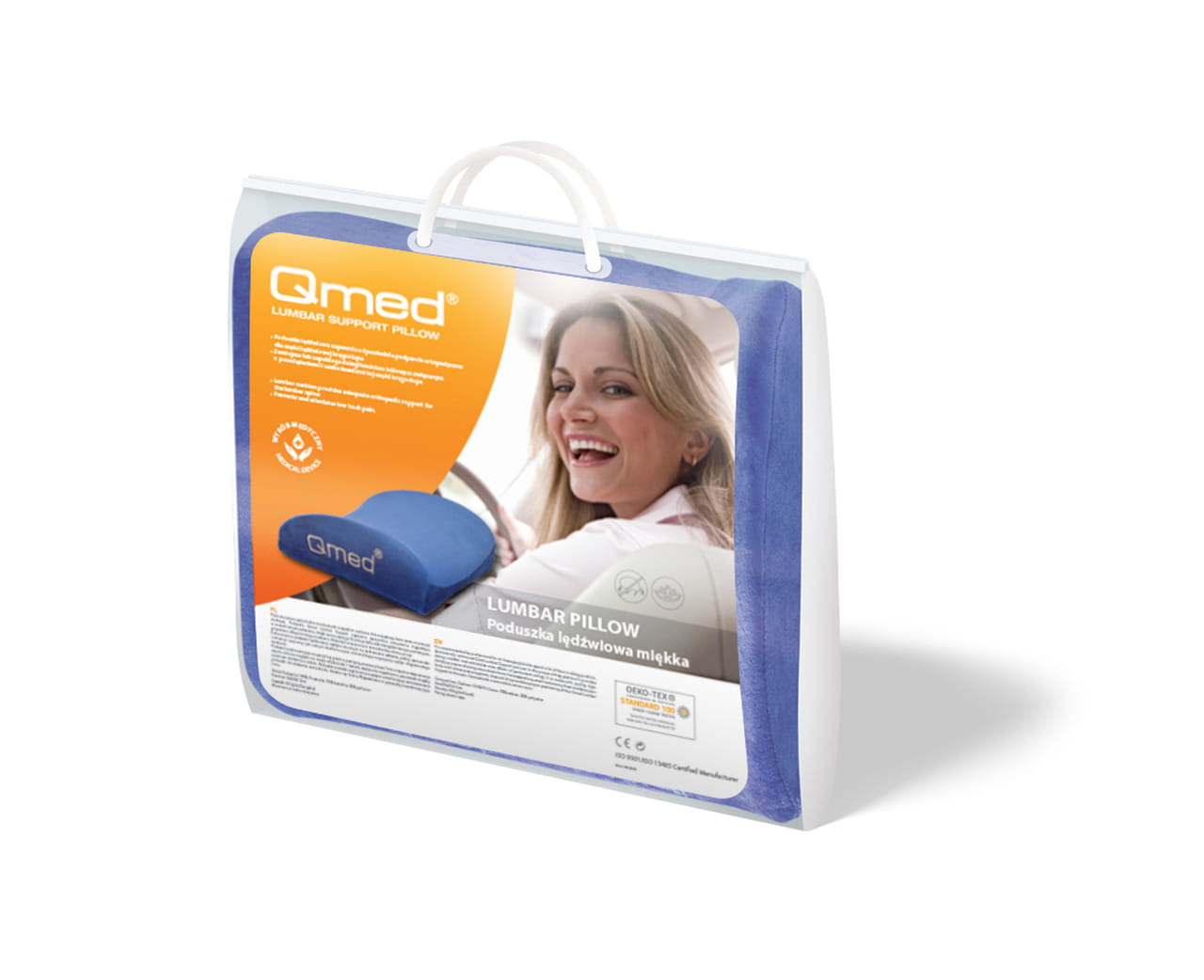 Поперекова подушка Qmed Lumbar Support Pillow (м'яка)