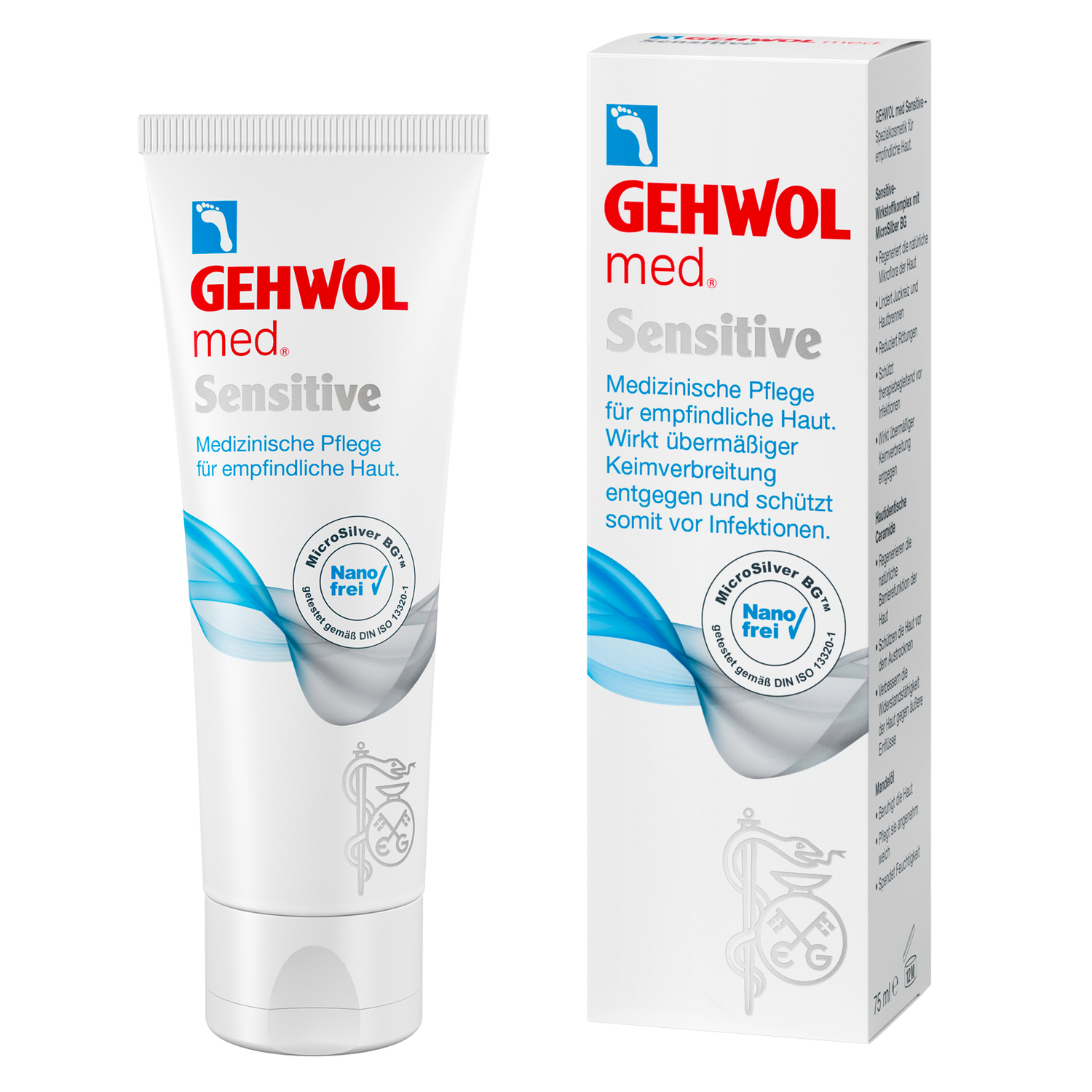 Крем для чувствительной кожи med Sensitive Gehwol 75 мл