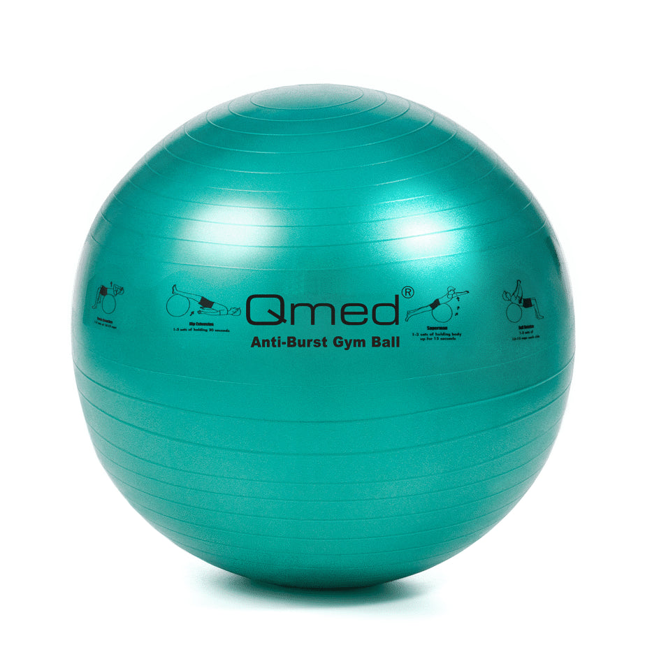 Фітбол 65 см з системою ABS та помпою Qmed ABS Gym Ball Зелений