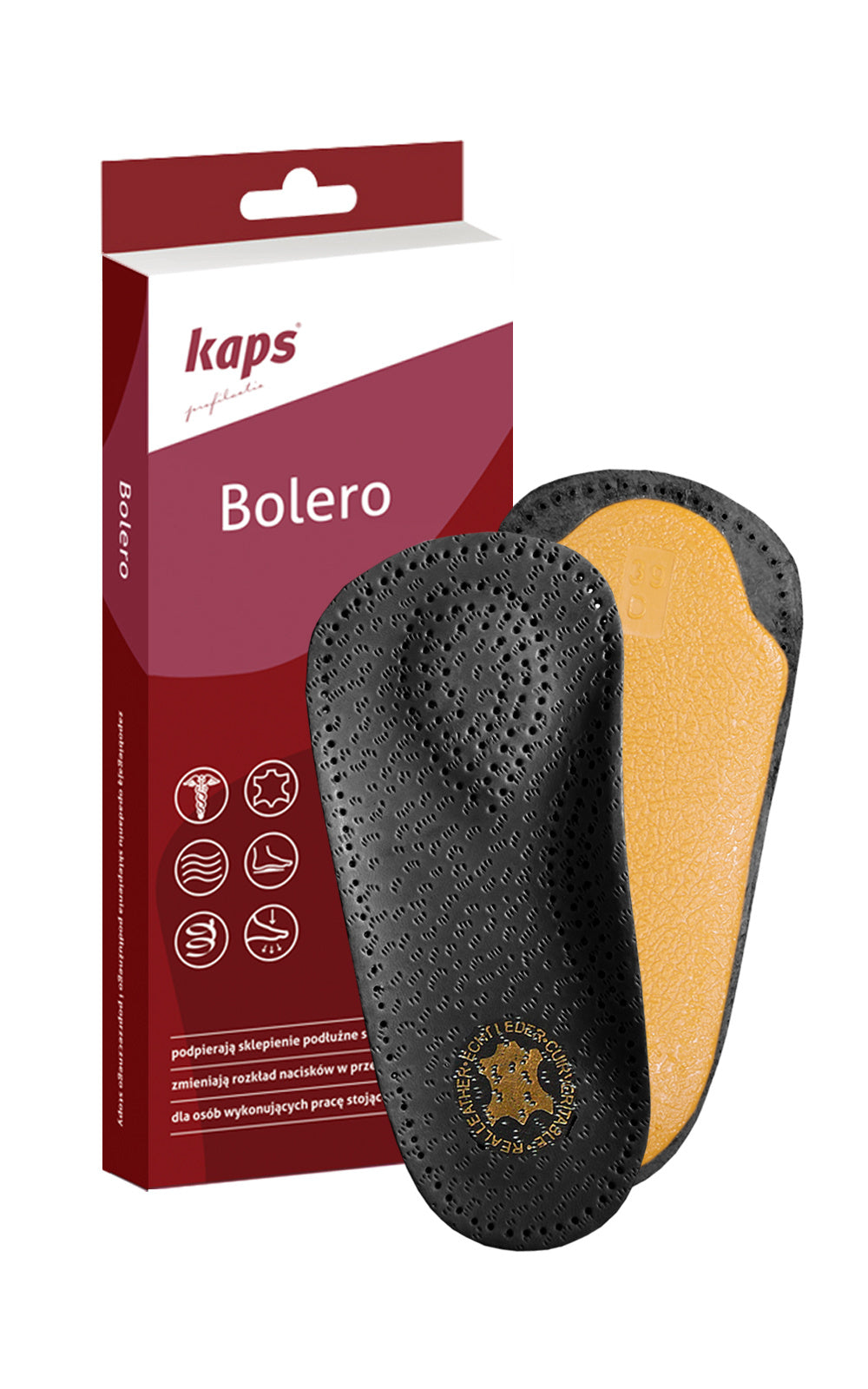 Ортопедические черные полустельки Kaps Bolero Black
