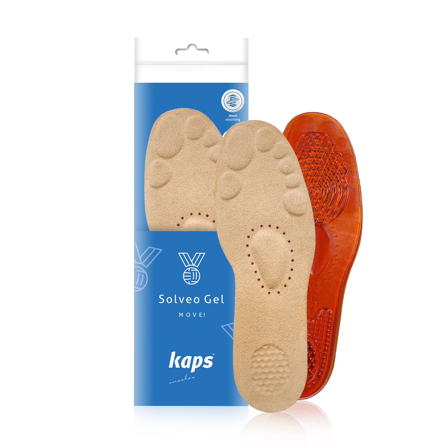 Геловые массажные стельки Kaps Solveo Gel