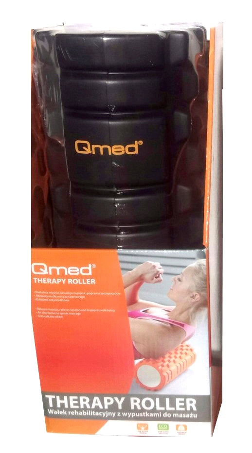Ролик массажный Qmed Therapy Roller черный