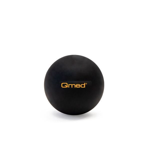 Массажный мяч Qmed Lacrosse Ball, черный &Oslash; 6 см 12157 фото