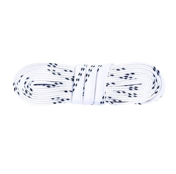 Шнурки для хокейних ковзанів вощені Kaps Hockey Laces білі 12251 фото