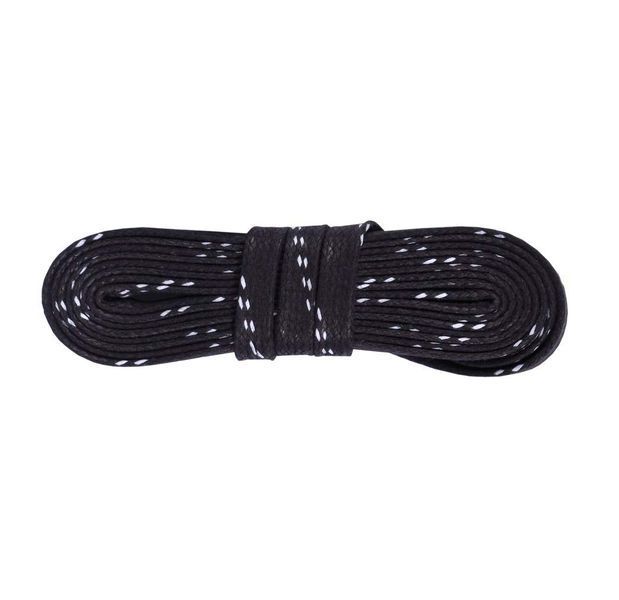 Шнурки для хокейних ковзанів вощені Kaps Hockey Laces чорні 12254 фото