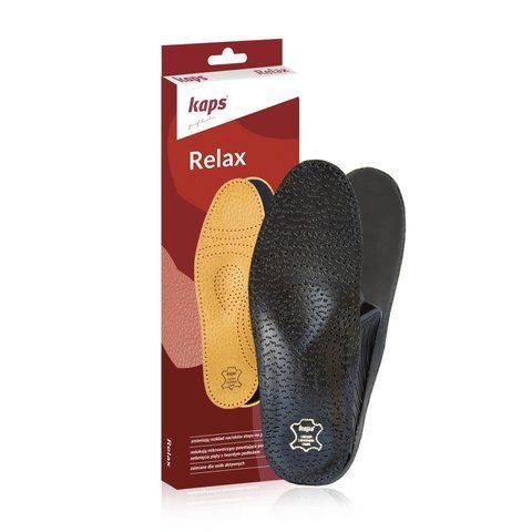 Ортопедические стельки для взрослых черные Kaps Relax Black 14106 фото