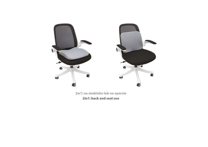 Бамбукова подушка для сидіння з охолоджувальним гелем Qmed Seat & Back Cushion 10074 фото