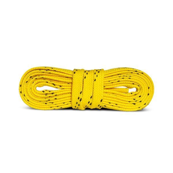 Шнурки для хокейних ковзанів вощені, жовті Kaps Hockey Laces 12257 фото