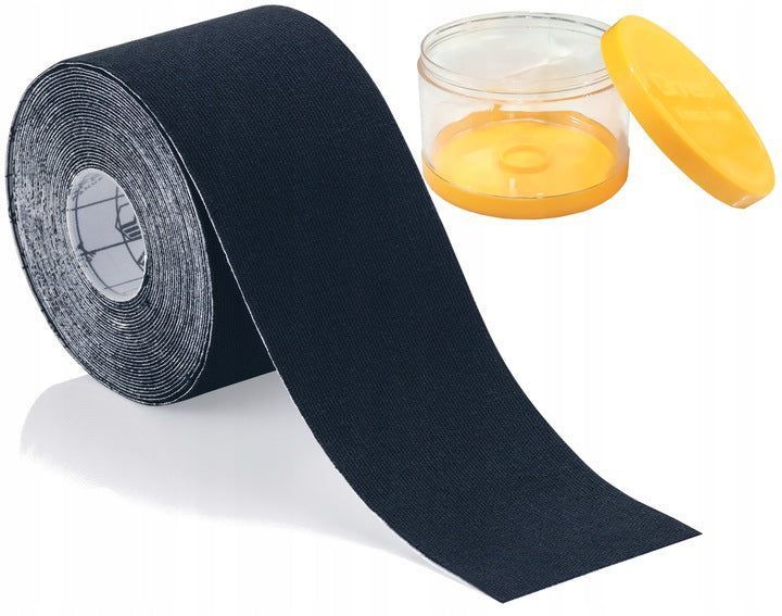 Кінезіо тейп Qmed Kinesio Tape, чорний 12733 фото