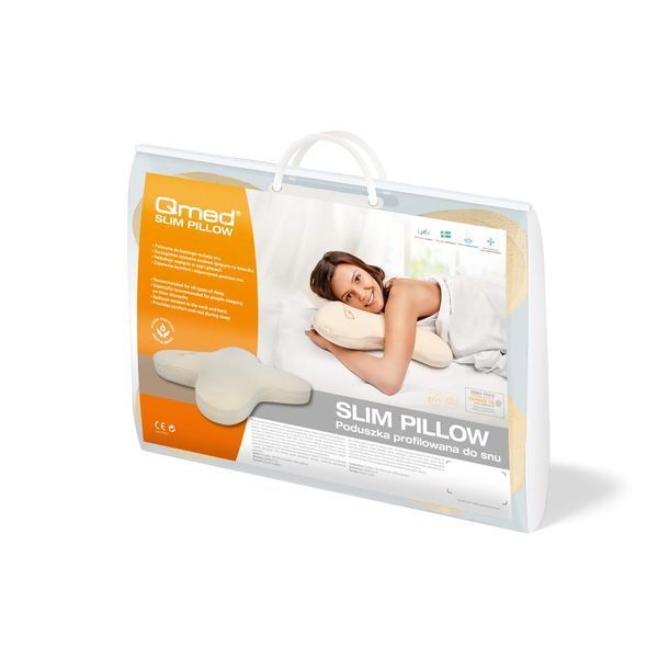Подушка ортопедическая для сна на животе Qmed Slim Pillow 10024 фото