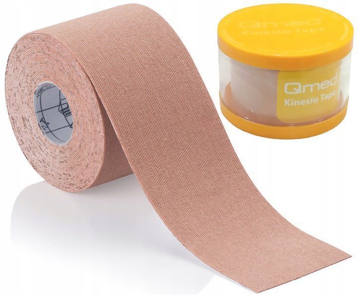 Кінезіо тейп Qmed Kinesio Tape, бежевий 12737 фото