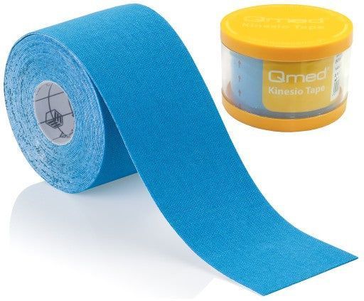 Кінезіо тейп Qmed Kinesio Tape, блакитний 12741 фото