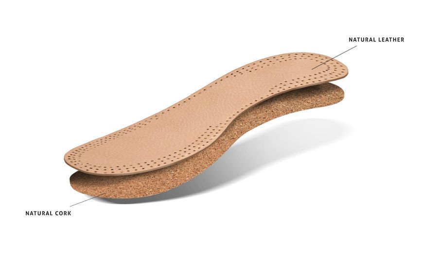 Шкіряні устілки з корковим деревом Kaps Leather Cork 14052 фото