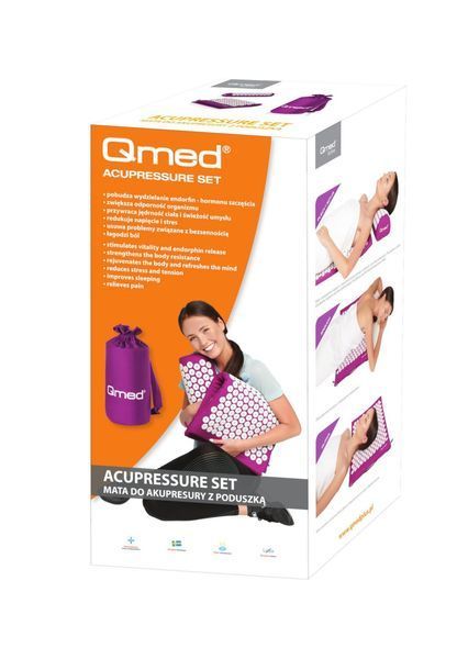 Акупунктурный набор Коврик и Валик Qmed Acupressure Set 12791 фото