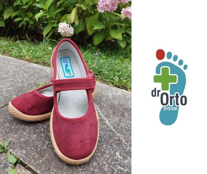 Балетки жіночі для чутливих стоп Dr Orto System 197D003 бордові 11386 фото