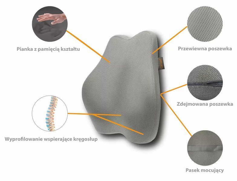 Анатомічна подушка під поясницю Qmed Shape & Rest Pillow 10320 фото