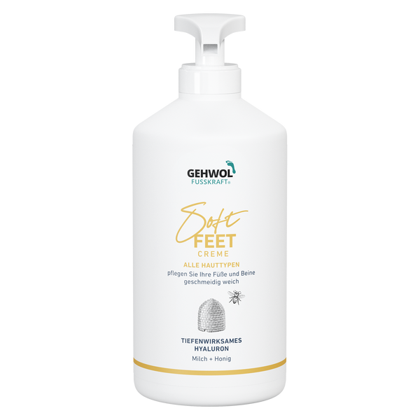 Шовковий крем для ніг Молоко та мед Fusskraft Soft Feet Gehwol 500 мл 1*12411 фото