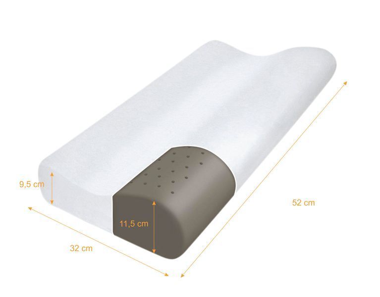 Бамбукова ортопедична подушка Qmed Bamboo Pillow 10060 фото