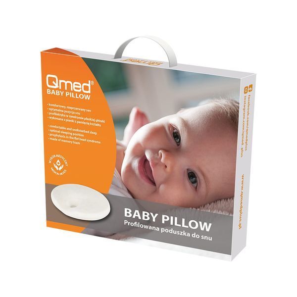 Ортопедическая подушка для новорожденных Qmed Baby Pillow 10063 фото