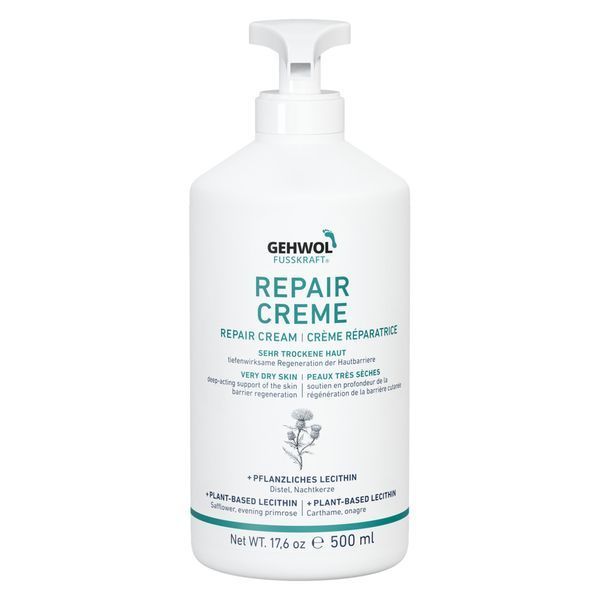 Питательный крем Gehwol Fusskraft Repair Cream для потрескавшейся кожи стоп 500 мл 151141100 фото